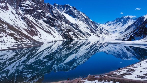 Passeio para Portillo com vista para a Laguna do Inca