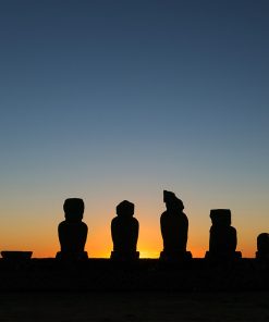 Alternative view of Ahu Akivi – Puna Pau – Tahai